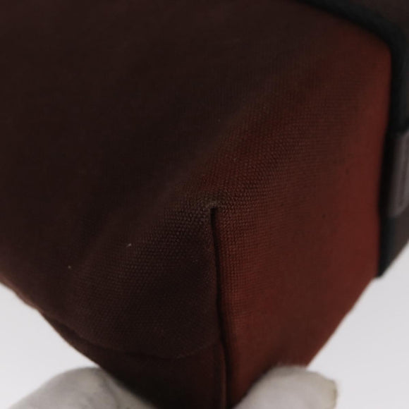 HERMES Toroca Horizontal PM Hand Bag Canvas Brown Auth bs31853