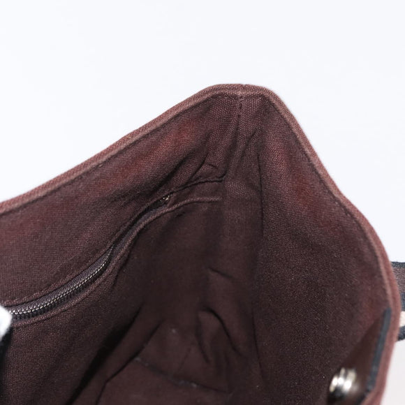 HERMES Toroca Horizontal PM Hand Bag Canvas Brown Auth bs31853