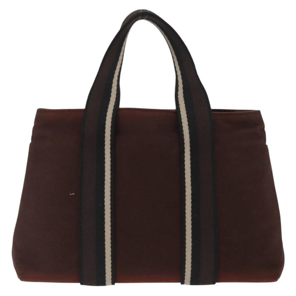 HERMES Toroca Horizontal PM Hand Bag Canvas Brown Auth bs31853