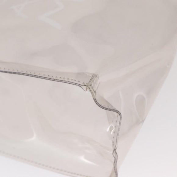 HERMES Vinyl Kelly Hand Bag Vinyl Clear Auth bs31854