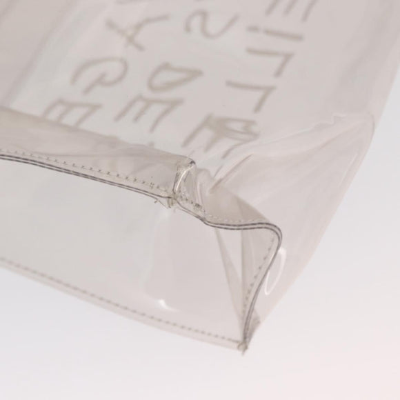 HERMES Vinyl Kelly Hand Bag Vinyl Clear Auth bs31854