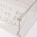 HERMES Vinyl Kelly Hand Bag Vinyl Clear Auth bs31854-13