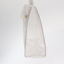 HERMES Vinyl Kelly Hand Bag Vinyl Clear Auth bs31854-3