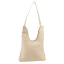 HERMES Masai GM Shoulder Bag Leather Beige Gold Auth bs31855-1