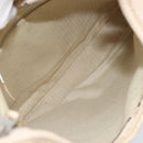 HERMES Masai GM Shoulder Bag Leather Beige Gold Auth bs31855-12