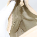 HERMES Masai GM Shoulder Bag Leather Beige Gold Auth bs31855-18