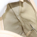 HERMES Masai GM Shoulder Bag Leather Beige Gold Auth bs31855-19