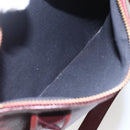 BURBERRY Shoulder Bag Leather Red Gold Auth bs31856-12