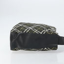 BURBERRY Nova Check Blue Label Shoulder Bag Nylon Green Silver Auth bs31857-4
