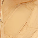 BURBERRY Tote Bag Canvas Leather White Gold Auth bs31858-12