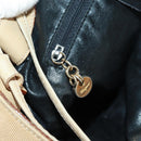 Salvatore Ferragamo Shoulder Bag Canvas Beige Gold Auth bs31859-20