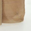 Salvatore Ferragamo Shoulder Bag Canvas Beige Gold Auth bs31859-3