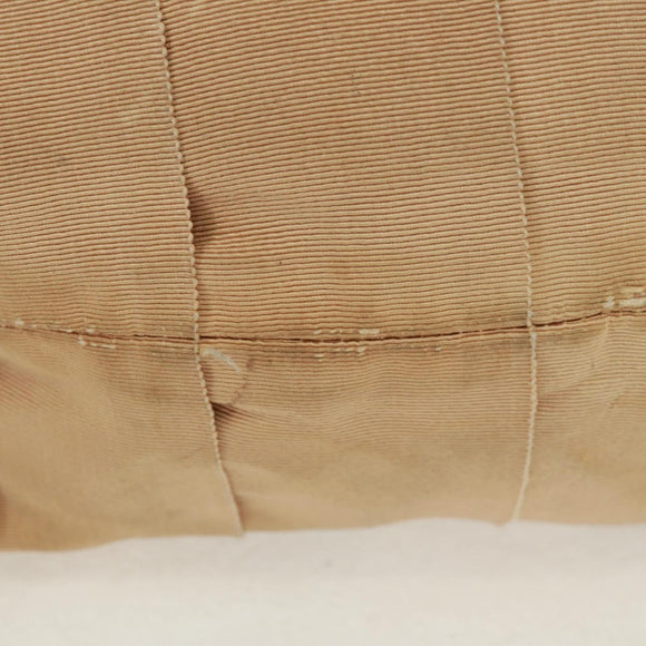 Salvatore Ferragamo Shoulder Bag Canvas Beige Gold Auth bs31859