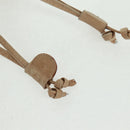 Salvatore Ferragamo Shoulder Bag Canvas Beige Gold Auth bs31859-9