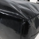 Salvatore Ferragamo Tote Bag Enamel Black Silver Auth bs31860-15