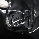 Salvatore Ferragamo Tote Bag Enamel Black Silver Auth bs31860-10