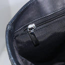 Salvatore Ferragamo Tote Bag Enamel Black Silver Auth bs31860-18