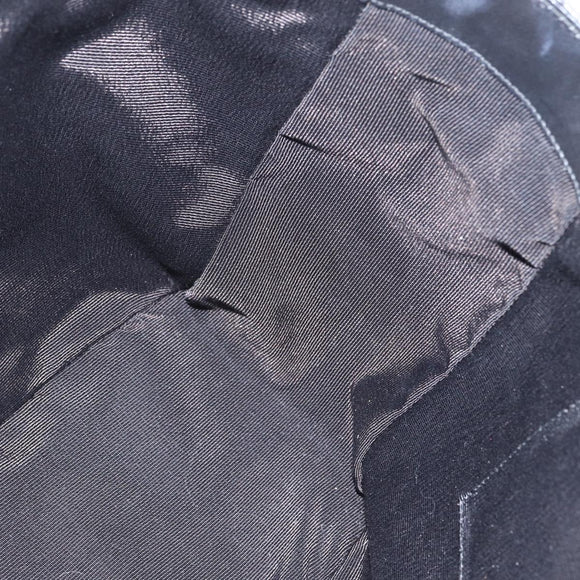 Salvatore Ferragamo Tote Bag Enamel Black Silver Auth bs31860