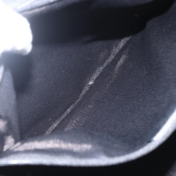 Salvatore Ferragamo Tote Bag Enamel Black Silver Auth bs31860