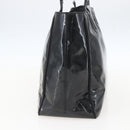 Salvatore Ferragamo Tote Bag Enamel Black Silver Auth bs31860-4