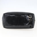 Salvatore Ferragamo Tote Bag Enamel Black Silver Auth bs31860-5