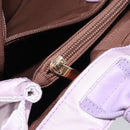 Salvatore Ferragamo Vala Hand Bag Nylon Purple Gold Auth bs31861-22