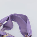 Salvatore Ferragamo Vala Hand Bag Nylon Purple Gold Auth bs31861-8