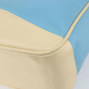 Miu Miu Handtas Leer Blauw Zilver Auth bs31862-16
