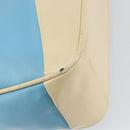 Miu Miu Handtas Leer Blauw Zilver Auth bs31862-9