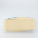 Miu Miu Handtas Leer Blauw Zilver Auth bs31862-5
