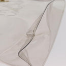 HERMES Vinyl Kelly Hand Bag Vinyl Clear Auth bs31863-11