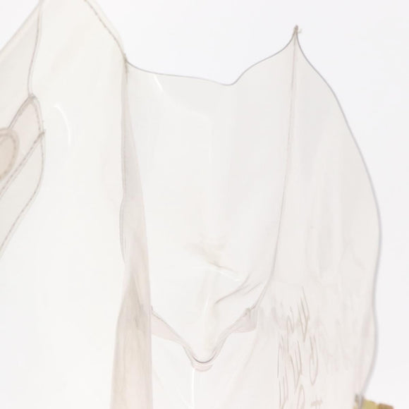 HERMES Vinyl Kelly Hand Bag Vinyl Clear Auth bs31863