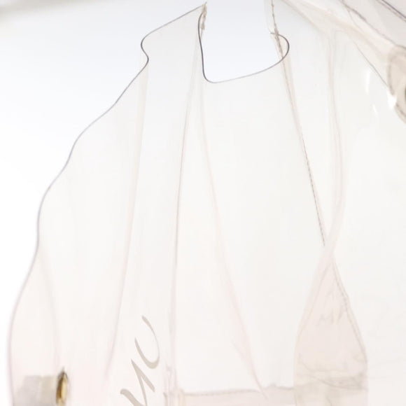 HERMES Vinyl Kelly Hand Bag Vinyl Clear Auth bs31863