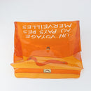 HERMES Vinyl Kelly Hand Bag Vinyl Orange Auth bs31864-11