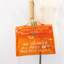 HERMES Vinyl Kelly Hand Bag Vinyl Orange Auth bs31864-20