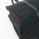 PRADA Tote Bag Nylon Leather Black Silver Auth bs31865-14