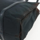 PRADA Tote Bag Nylon Leather Black Silver Auth bs31865-15