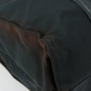 PRADA Tote Bag Nylon Leather Black Silver Auth bs31865-15