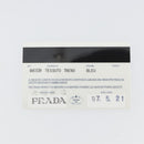 PRADA Tote Bag Nylon Leather Black Silver Auth bs31865-28