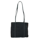 PRADA Tote Bag Nylon Leather Black Silver Auth bs31865-2