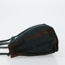 PRADA Tote Bag Nylon Leather Black Silver Auth bs31865-4
