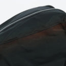 PRADA Tote Bag Nylon Leather Black Silver Auth bs31865-6