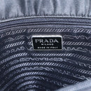 PRADA Tote Bag Nylon Black Silver Auth bs31866-17