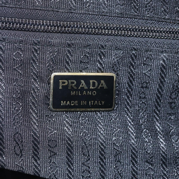 PRADA Chain Shoulder Bag Nylon Green Gold Auth bs31867