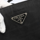 PRADA Tote Bag Nylon Black Silver Auth bs31869-14