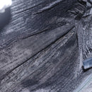 PRADA Tote Bag Nylon Black Silver Auth bs31869-22