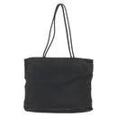 PRADA Tote Bag Nylon Black Silver Auth bs31869-3