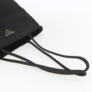 PRADA Tote Bag Nylon Black Silver Auth bs31869-7