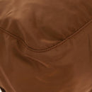 PRADA Shoulder Bag Nylon Brown Silver Auth bs31870-17