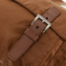 PRADA Shoulder Bag Nylon Brown Silver Auth bs31870-19